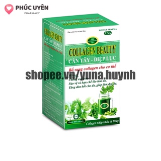 Viên uống COLLAGEN DIỆP LỤC CẦN TÂY hỗ trợ giảm cân, làm đẹp da – Hộp 60 viên