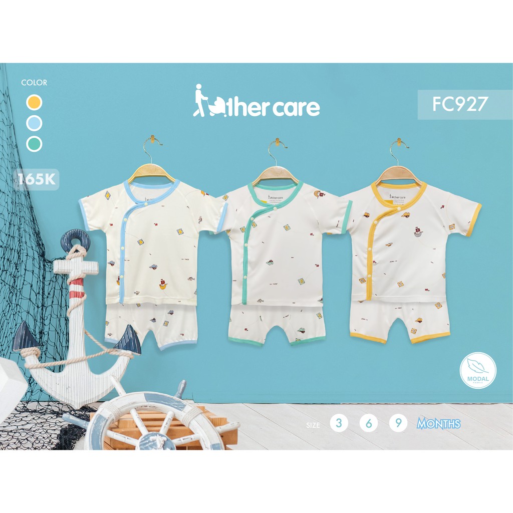 Bộ Quần áo sơ sinh FatherCare Cài lệch CT - Hải tặc FC927