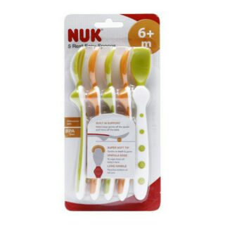 (Sỉ_ lẻ) Muỗng thìa ăn dặm Nuk cho bé tập ăn dặm ( tách set)