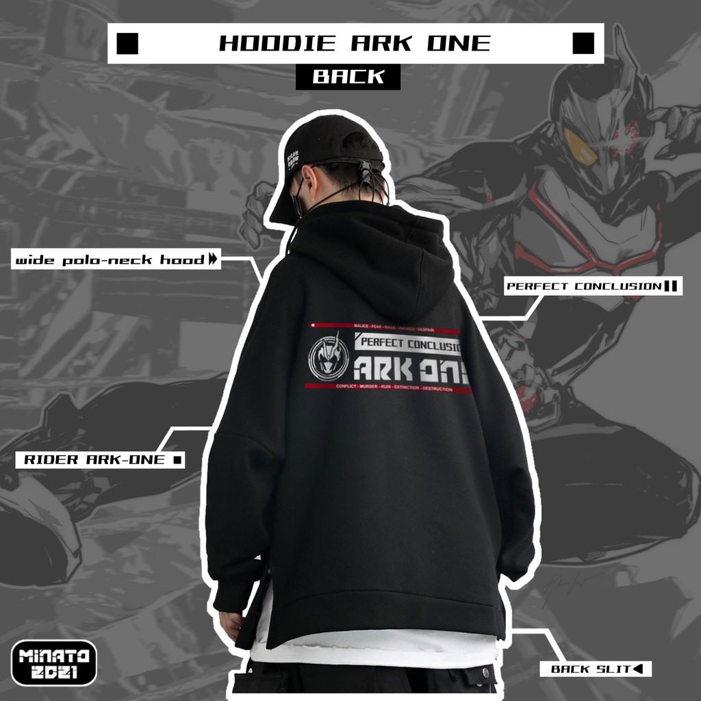 Áo Hoodie Cổ Thêu Minato - Vulcan - Ark One