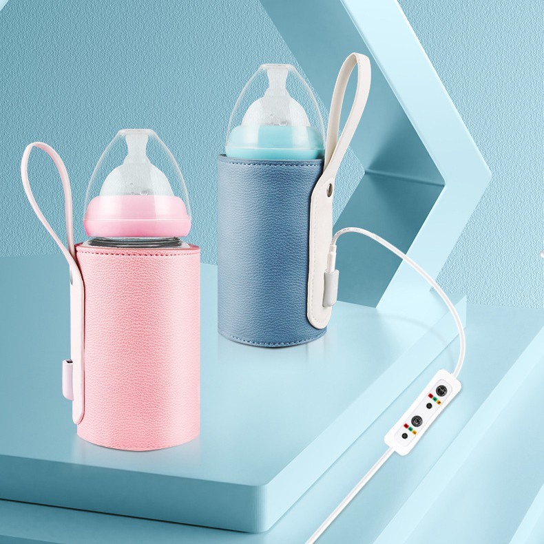 Túi Ủ Bình Sữa Thông Minh DAITO có cảm biến nhiệt độ, chất liệu bằng da cao cấp phù hợp với tất cả các loại bình