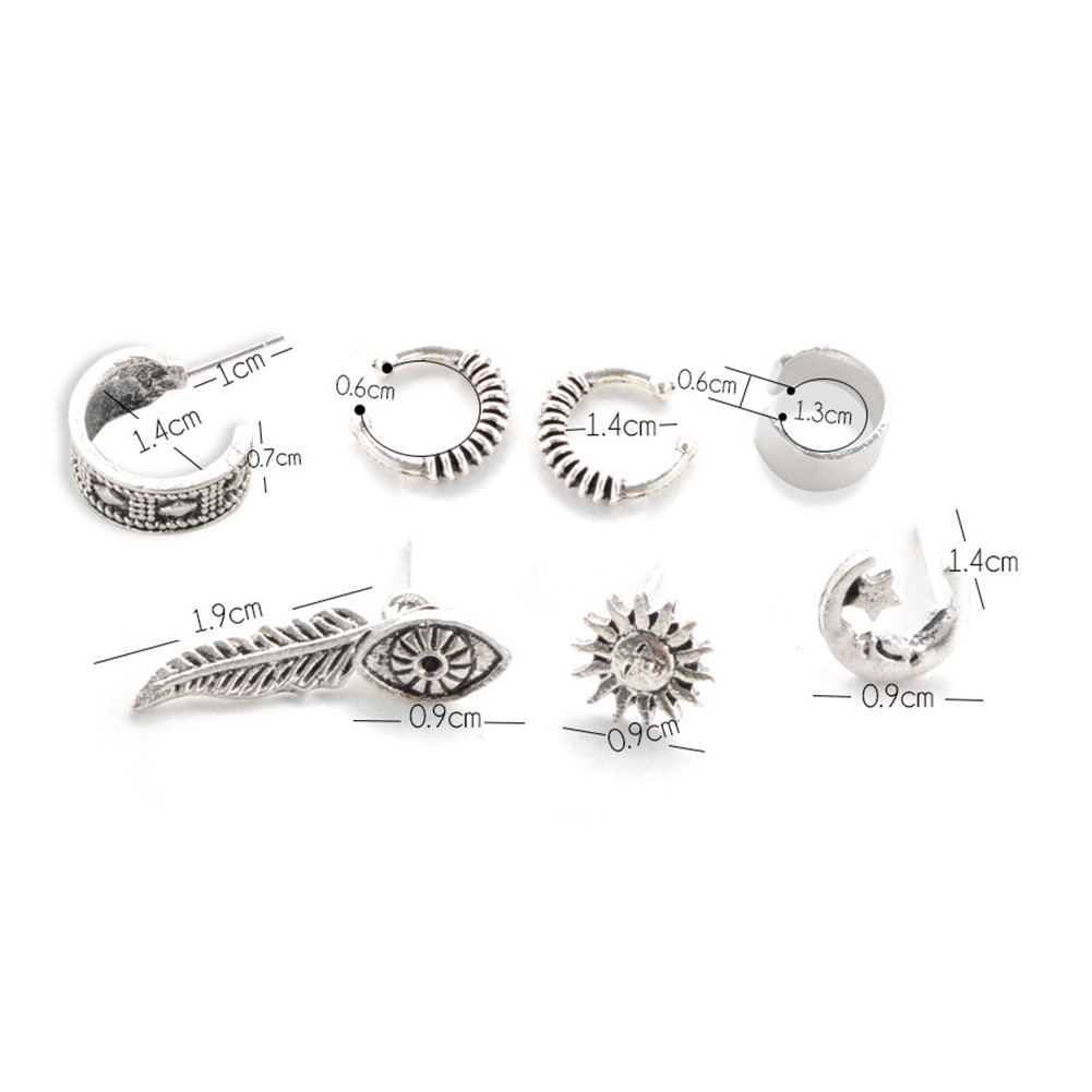 Đôi Khuyên Tai Kim Loại Hình Lông Vũ Thời Trang Cho Nữ