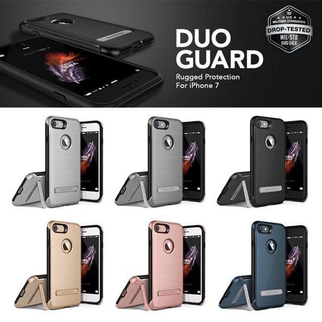 Ốp lưng iPhone 7/8 plus VRS Design Duo Guard có chân dựng