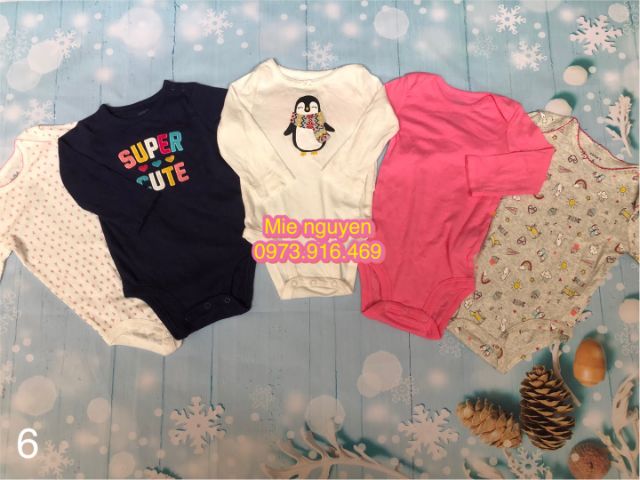Set 4 bodysuit dài tay xuất dư Cambodia | BigBuy360 - bigbuy360.vn
