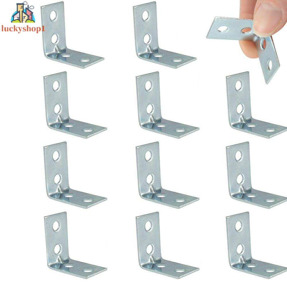 Set 12 Khung Sắt Hình Chữ L Góc 90 Độ Gắn Tường Cố Định Tiện Dụng