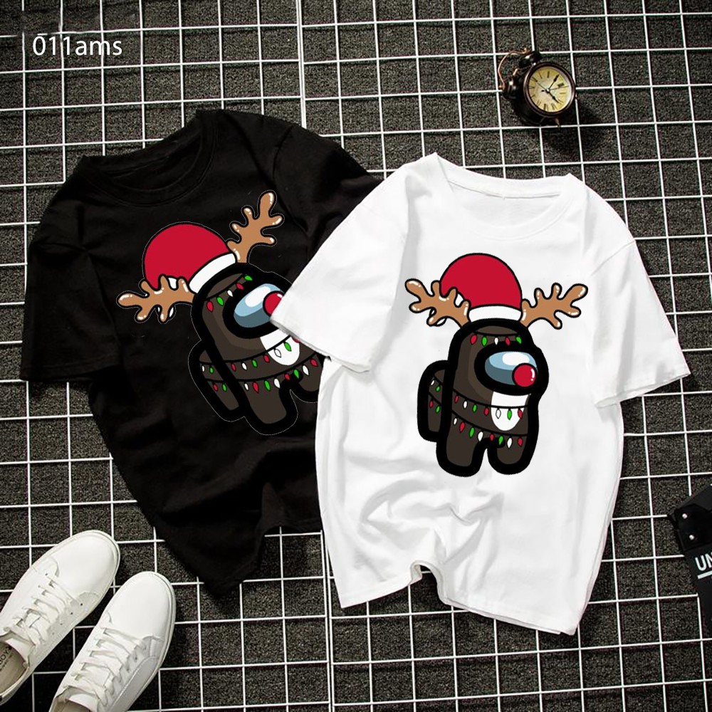 ALBUM Áo thun from rộng in hình AMONG US phong cách thời trang Noel,tết 2020 | BigBuy360 - bigbuy360.vn