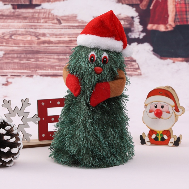 QQ Búp Bê Hình Ông Già Noel Nhảy Múa Xinh Xắn Trang Trí Cây Thông Giáng Sinh