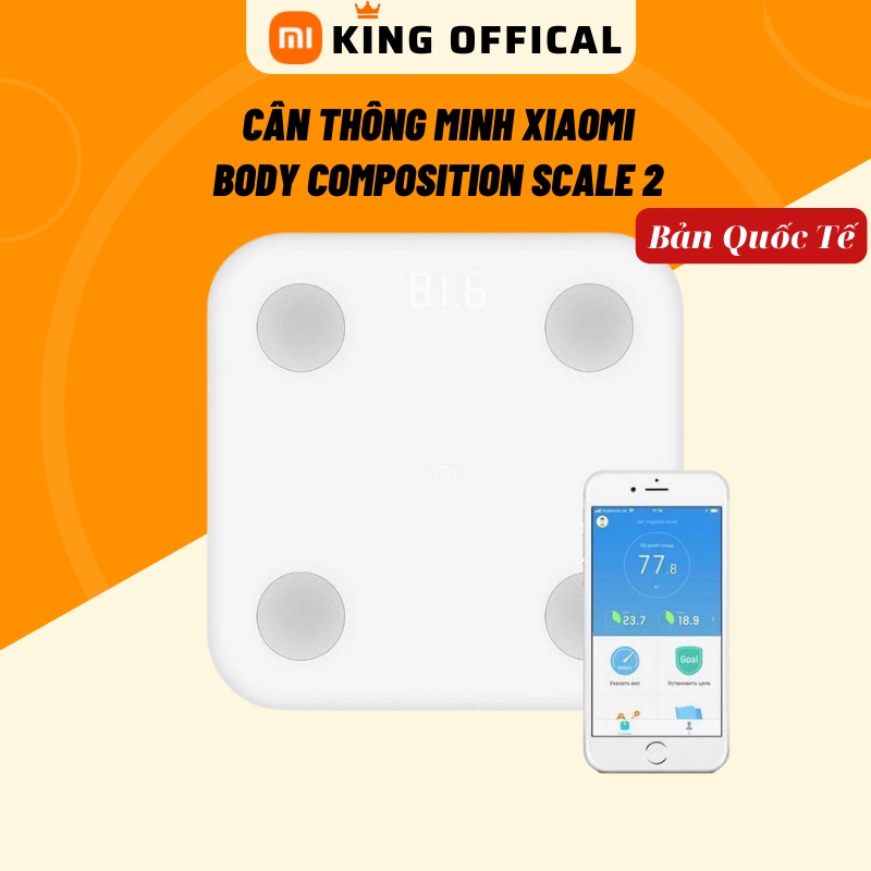 Cân Điện Tử Thông Minh Xiaomi Body Fat Scale 2 Chính Hãng