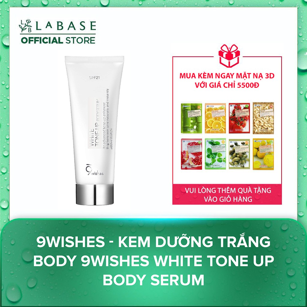 9WISHES - Kem dưỡng trắng body 9wishes White Tone up Body Serum 150ml - Hàng nhập khẩu chính hãng