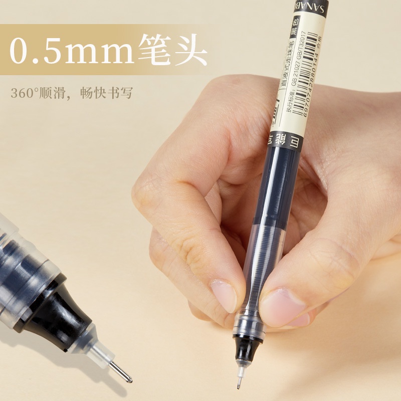 Bút Nước Mực Đen Nhanh Khô Ngòi 0.5Mm Cho Học Sinh