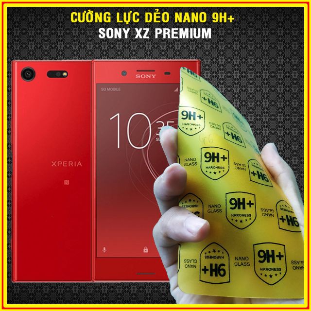 Cường lực dẻo nano 9H+ cho Sony XZ Premium full 98% màn hình,siêu bên,không sứt mẻ viền