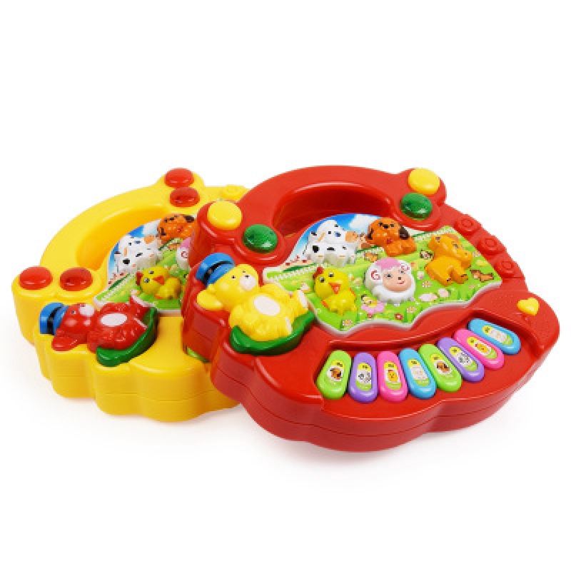 【COD】New Kids Cute Music Cartoons Pattern Toy piano