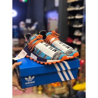 GIÀY thể thao  HUMAN V3 RACE SOLARHU PHA MÀU XANH CAM MỚI NHẤT [ TẶNG MÓC KHOÁ + FULL BOX ]