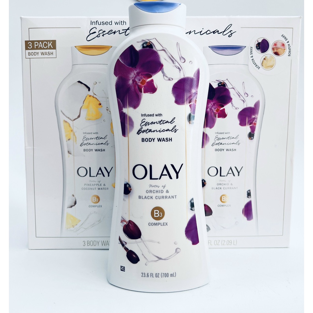Sữa tắm Olay Essential Botanicals Body Wash 700ml