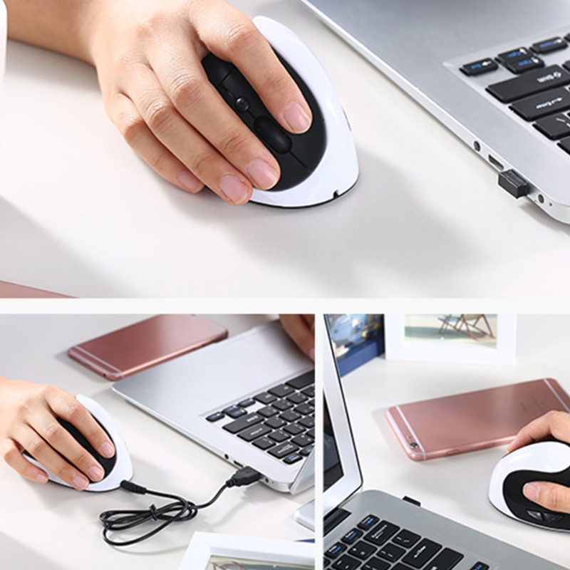 Chuột Không Dây VớI ĐầU NhậN USB Cho Laptop PC 800 1200 1600DPI