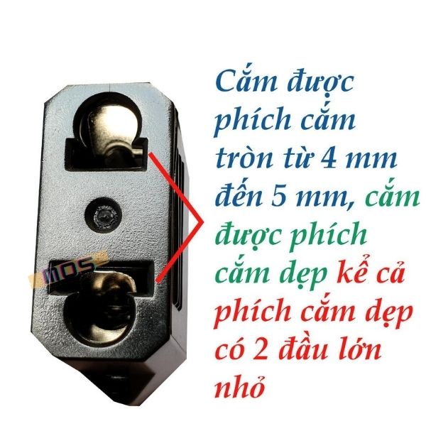 Phích cắm chuyển đổi chân cắm từ tròn ra dẹp/ dẹp ra tròn ⚡⚡ 1 đổi 1⚡⚡ Chengli Mos Shop