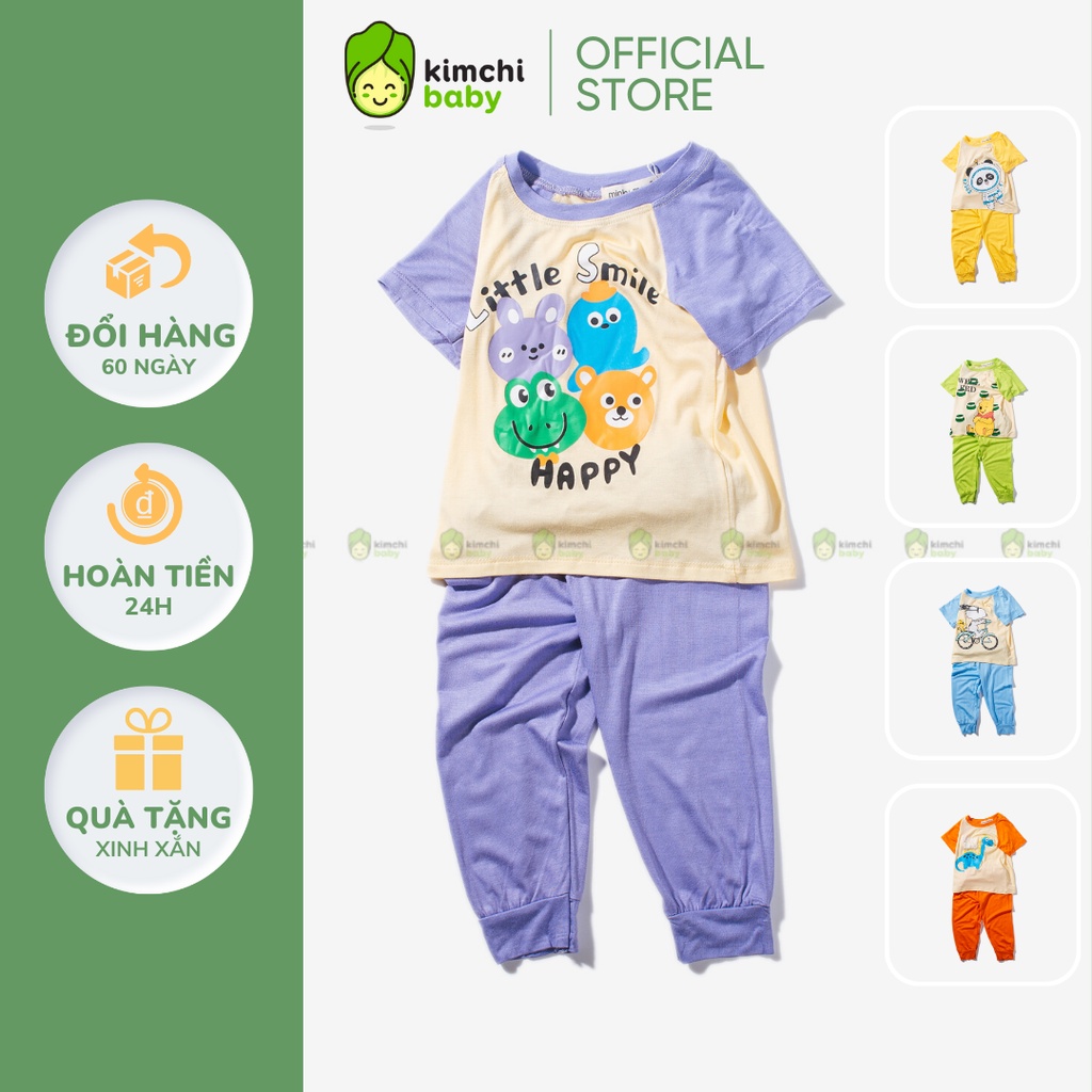 [SZ ĐẠI]Bộ Thun Lạnh Dài Tay Cho Bé Gái, Bé Trai Minky Mom Hoạ Tiết Snoopy Giáp Lăng,Bộ Quần Áo Cho Bé Mặc Nhà MKMTD2208