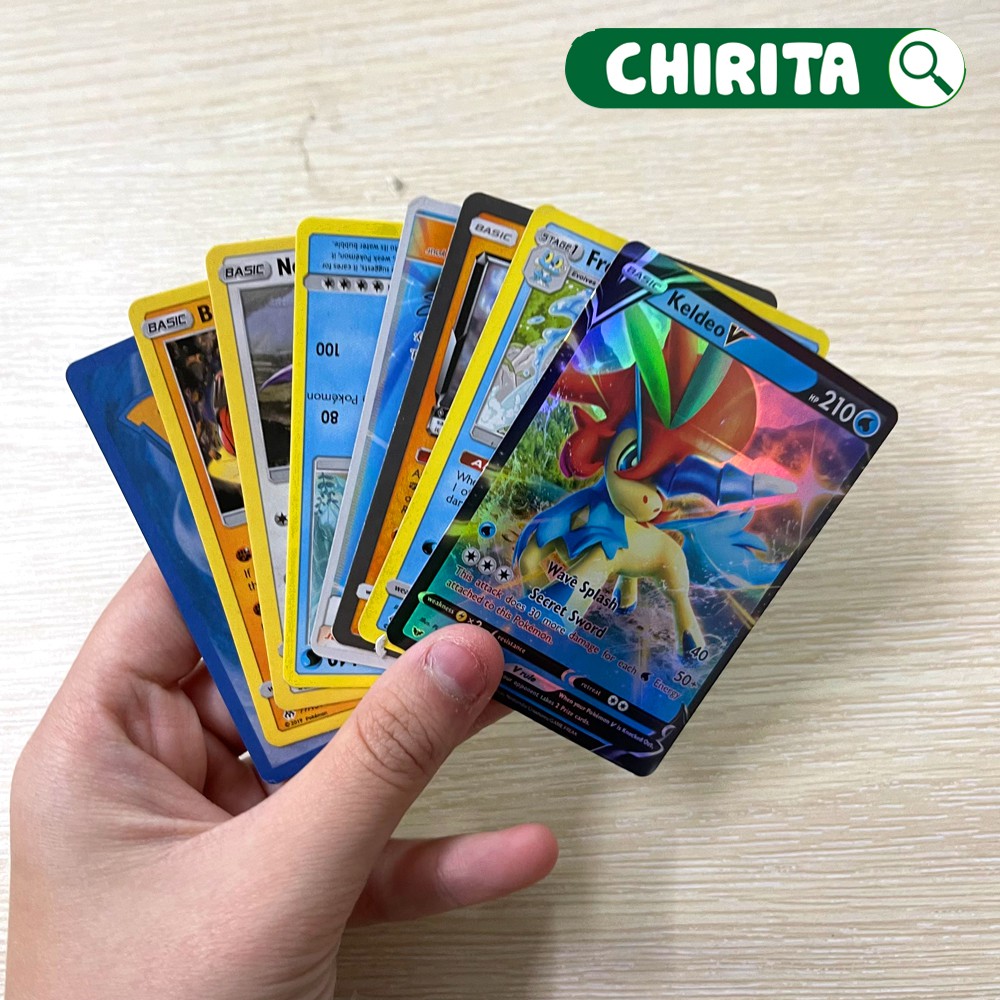 Combo 6 Túi Thẻ pokemon - Bộ Bài pokemon 1 Bộ 8 Lá Đồ Chơi Trẻ Em Chirita