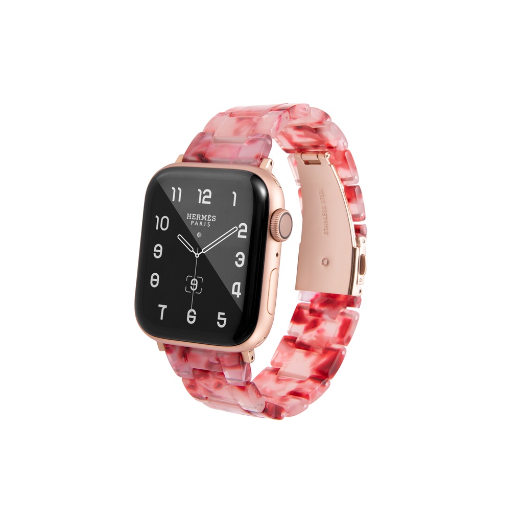 Dây Đeo Thay Thế Bằng Acrylic Nhiều Màu Sắc Cho iwatch series 49mm 45mm 44mm 42MM 41mm 40MM 38mm ultra 8 7 6 SE 5 4 3 2 T500 Pro / d20