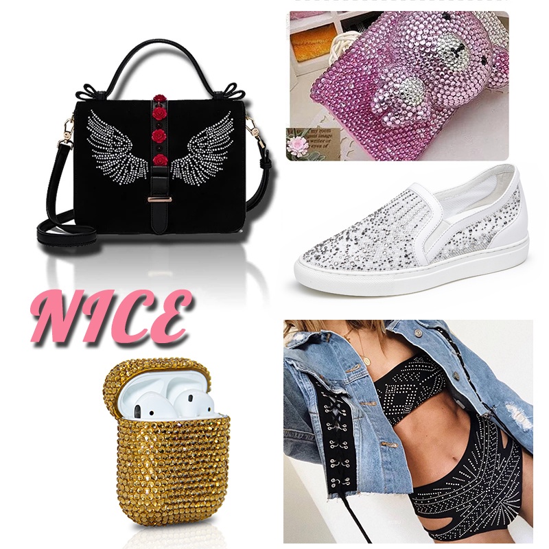 Set Đá Pha Lê 4mm Lấp Lánh Trang Trí Móng Tay Nghệ Thuật