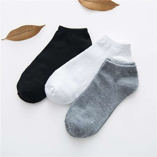 Tất chân / Vớ mini tới mắc cá 3 màu Trắng Đen Xám