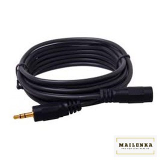 Dây nối dài loa 3.5mm 1 đầu đực 1 đầu cái dài 5m màu đen