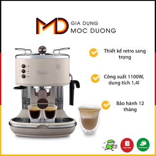 Máy pha cafe espresso delonghi ecov311.bg màu kem, phong cách retro