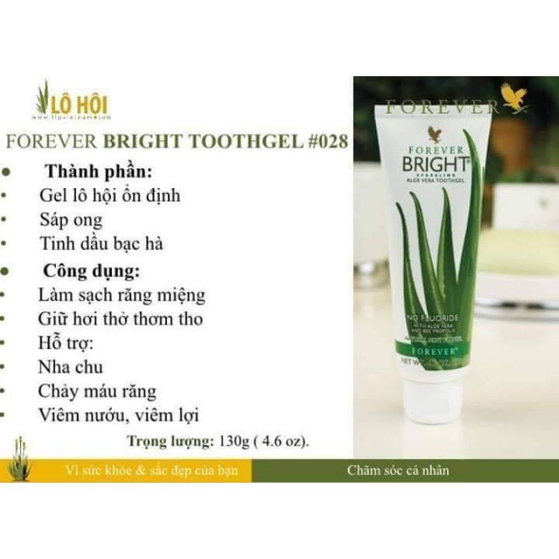 Kem đánh răng Forever Bright Toothgel