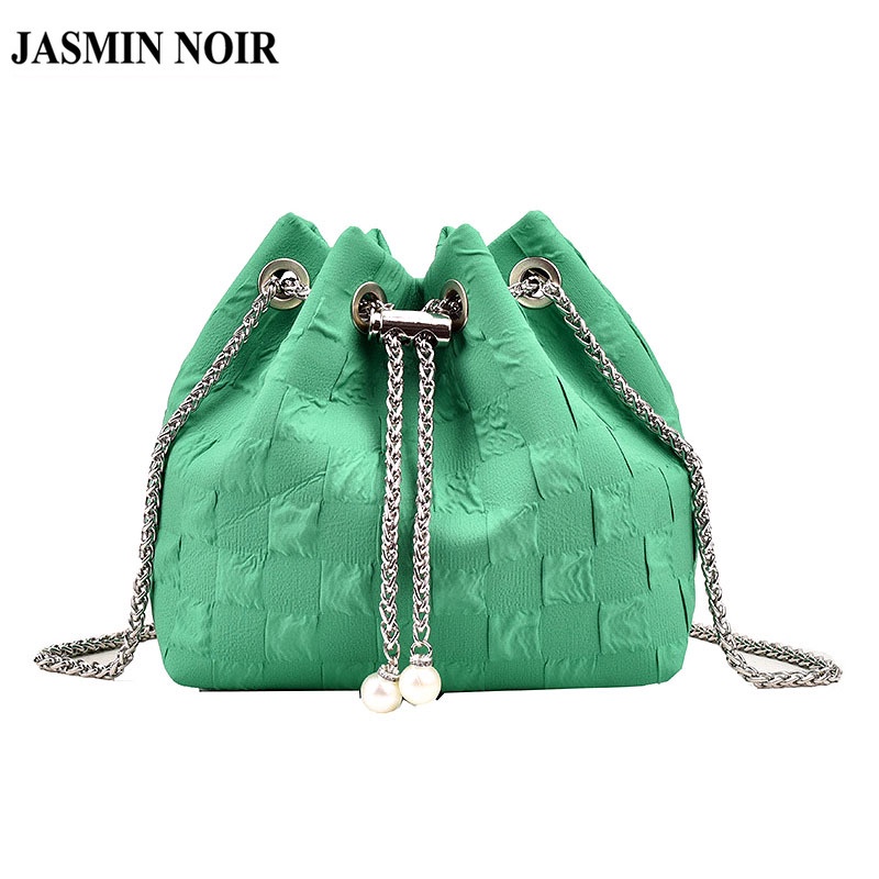 Túi Đeo JASMIN NOIR Chéo Vai Bằng Vải Có Dây Xích Dành Cho Nữ