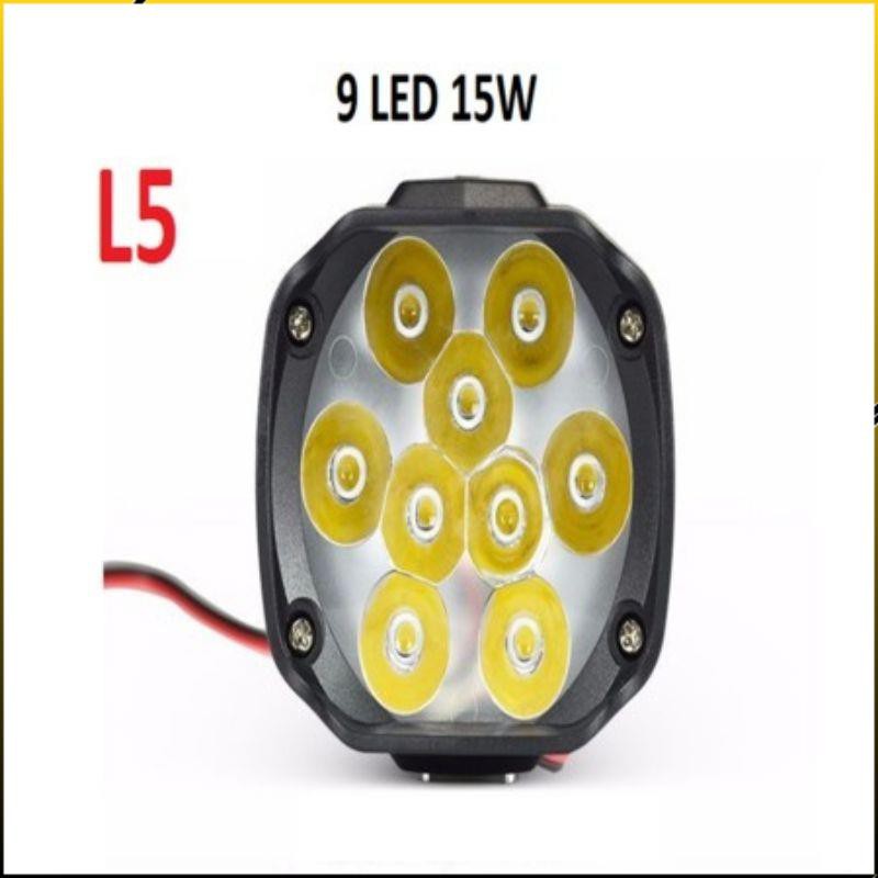 Đèn led trợ sáng L5 9 tim - PKTT