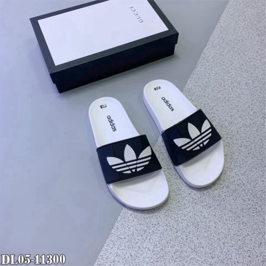 [ FREE SHIP ] [ FREE SHIP ] Dép nam nữ quai ngang ADIDAS, dép Das 3 lá thời trang full box
