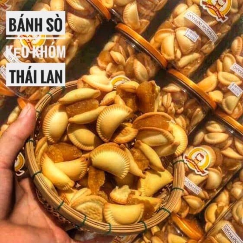 Bánh sò nhân khóm Thái Lan Lon 350gr [FREE SHIP] TỪ ĐƠN 50K, [Loại Đặc Biệt] Hàng ngon nhà làm
