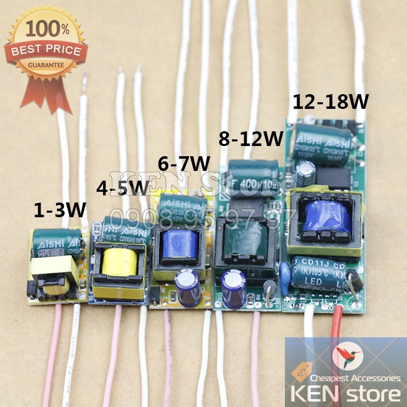 Nguồn led driver, bộ chuyển dòng, chấn lưu cho chip led luxeon