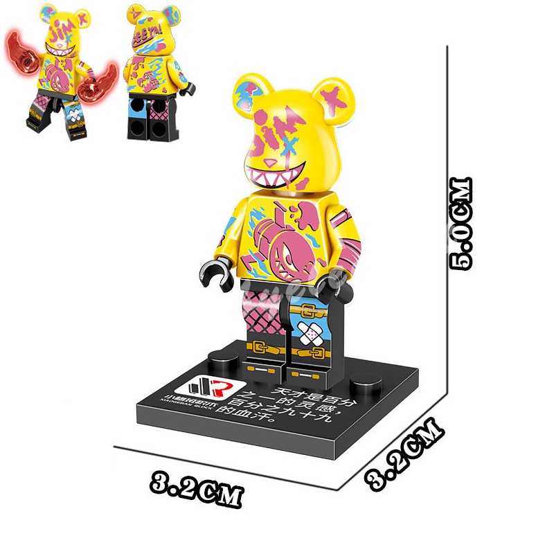 Bộ Sưu Tập Mô Hình Gấu Hơi Nước / Luffy / Gấu Punk 16 Loại Thời Trang
