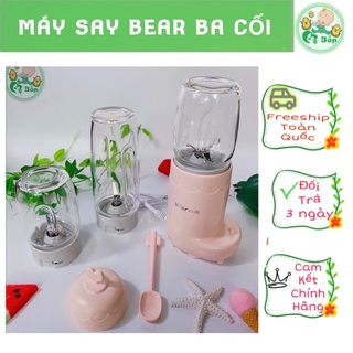 Máy say bear ba cối thuỷ tinh , Shop Mẹ Bắp