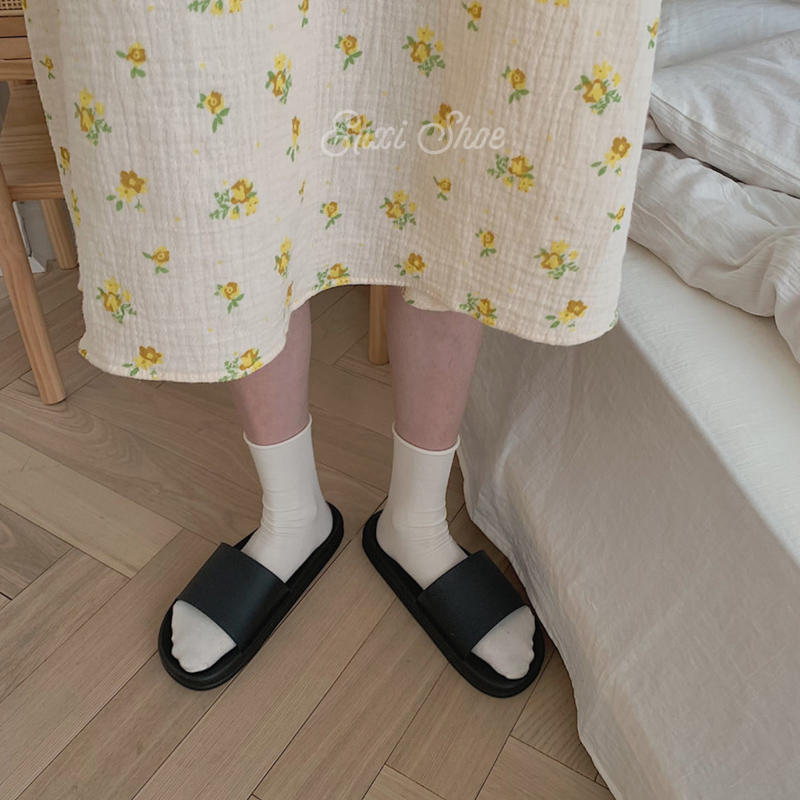 oeggeo shop Đôi dép nữ Mảnh mông rậm rạp vơ dép lê