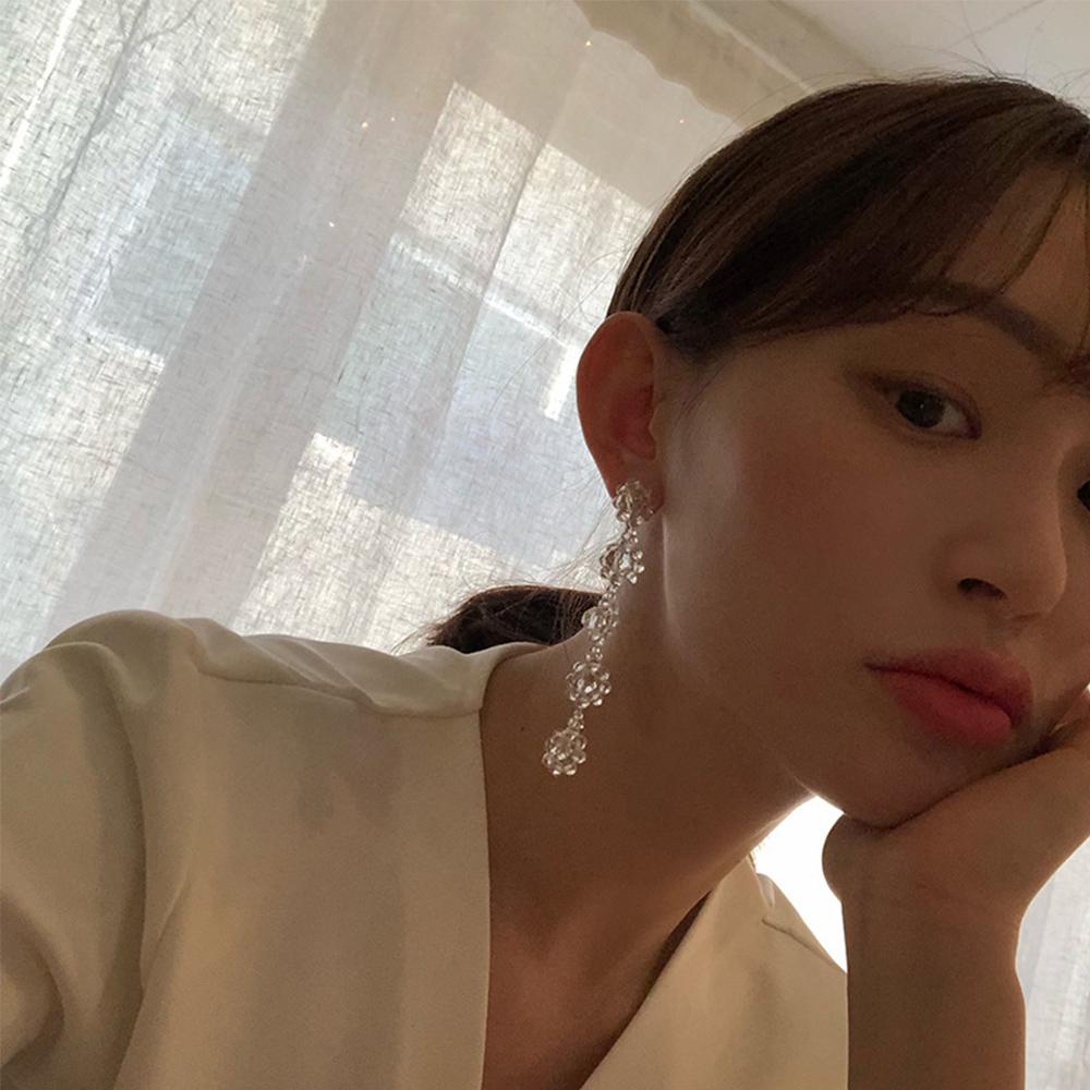 Vanes1 Bông Tai Hình Hoa Phong Cách Vintage Hàn Quốc Ngọt Ngào|Trang Sức Thời Trang