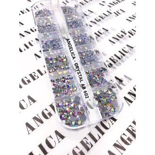 [ANGELICA] Đá chân lưới crystal ab 602