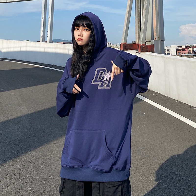 NRVP Áo Hoodie Nữ Tay Dài Dáng Rộng Thời Trang Phong Cách Hàn Quốc