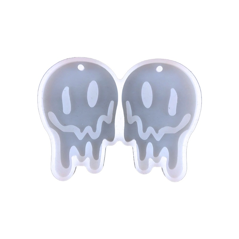 Bộ 1 / 7 Khuôn Silicone Làm Bông Tai / Môi / Mặt Trăng Hình Đầu Lâu Độc Đáo DIY