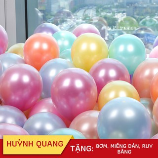Bóng bay huỳnh quang 2 lớp size 12" siêu đẹp lạ mắt trang tri tiệc sinh nhật
