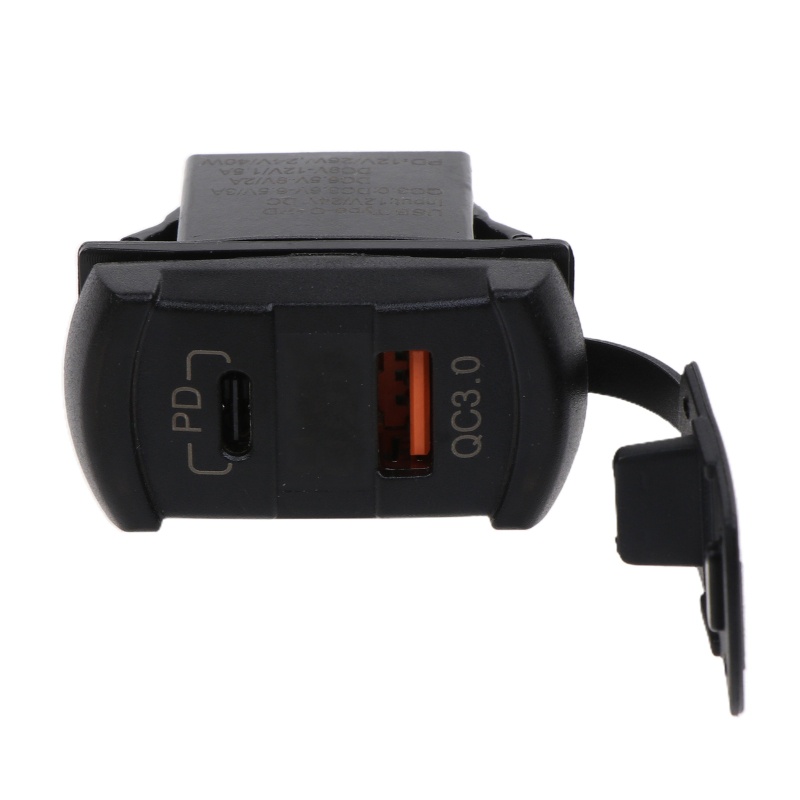 Cốc Sạc Điện Thoại Nhanh Type C PD QC3 0 Màn Hình LED Cho Xe Hơi