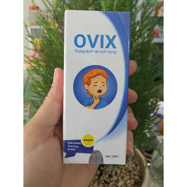 Ovix xịt họng, dung dịch vệ sinh họng Ovix