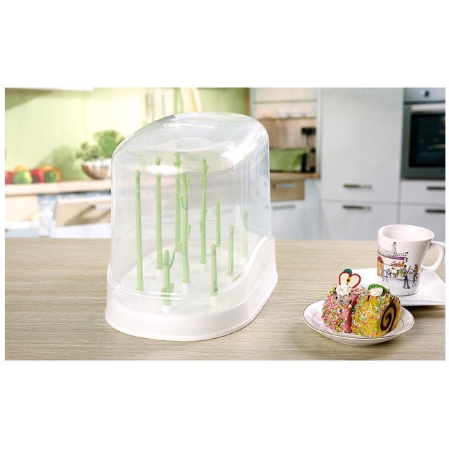 Giá úp bình sữa có nắp chụp tránh bụi bẫn
