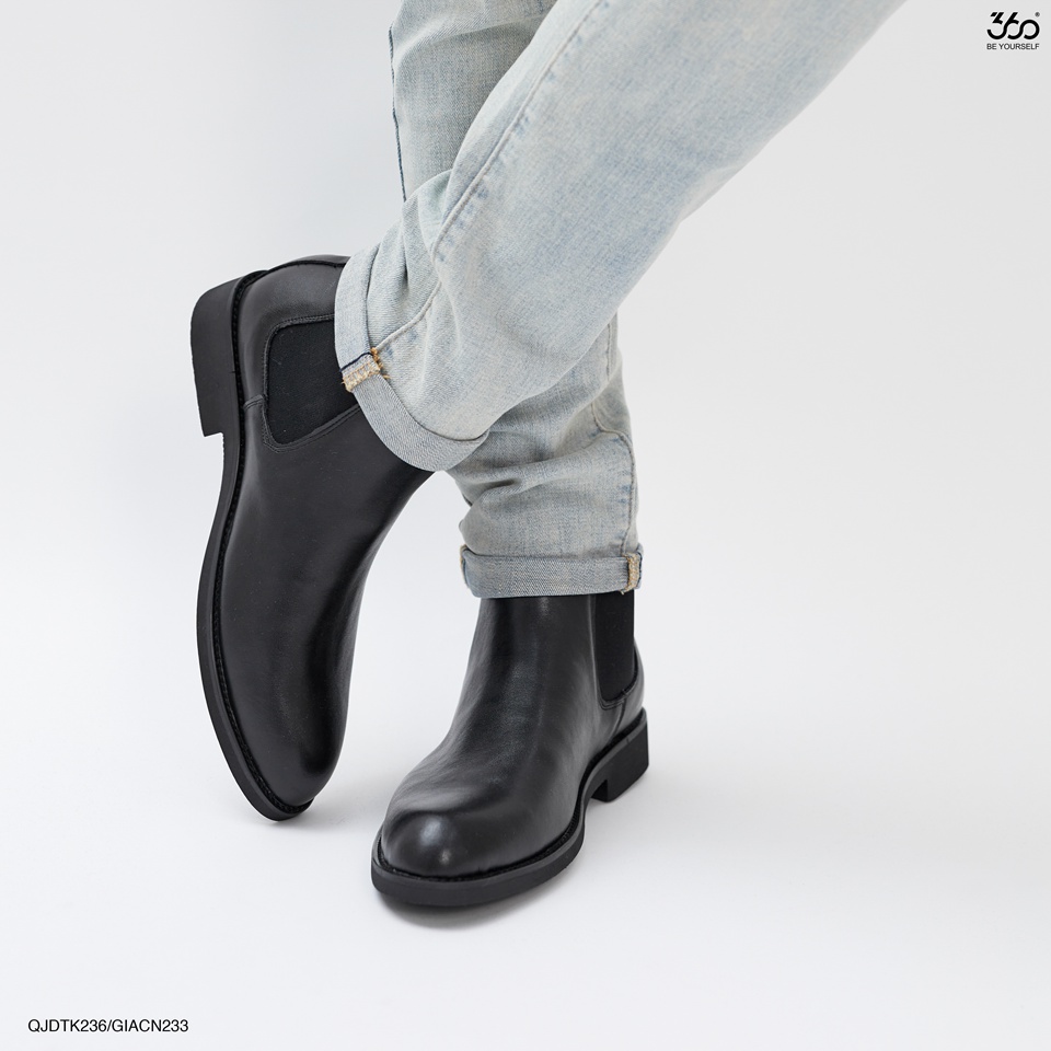 Giày Tây Nam Chelsea Boot cổ cao 360 BOUTIQUE trẻ trung, phong cách - GIACN