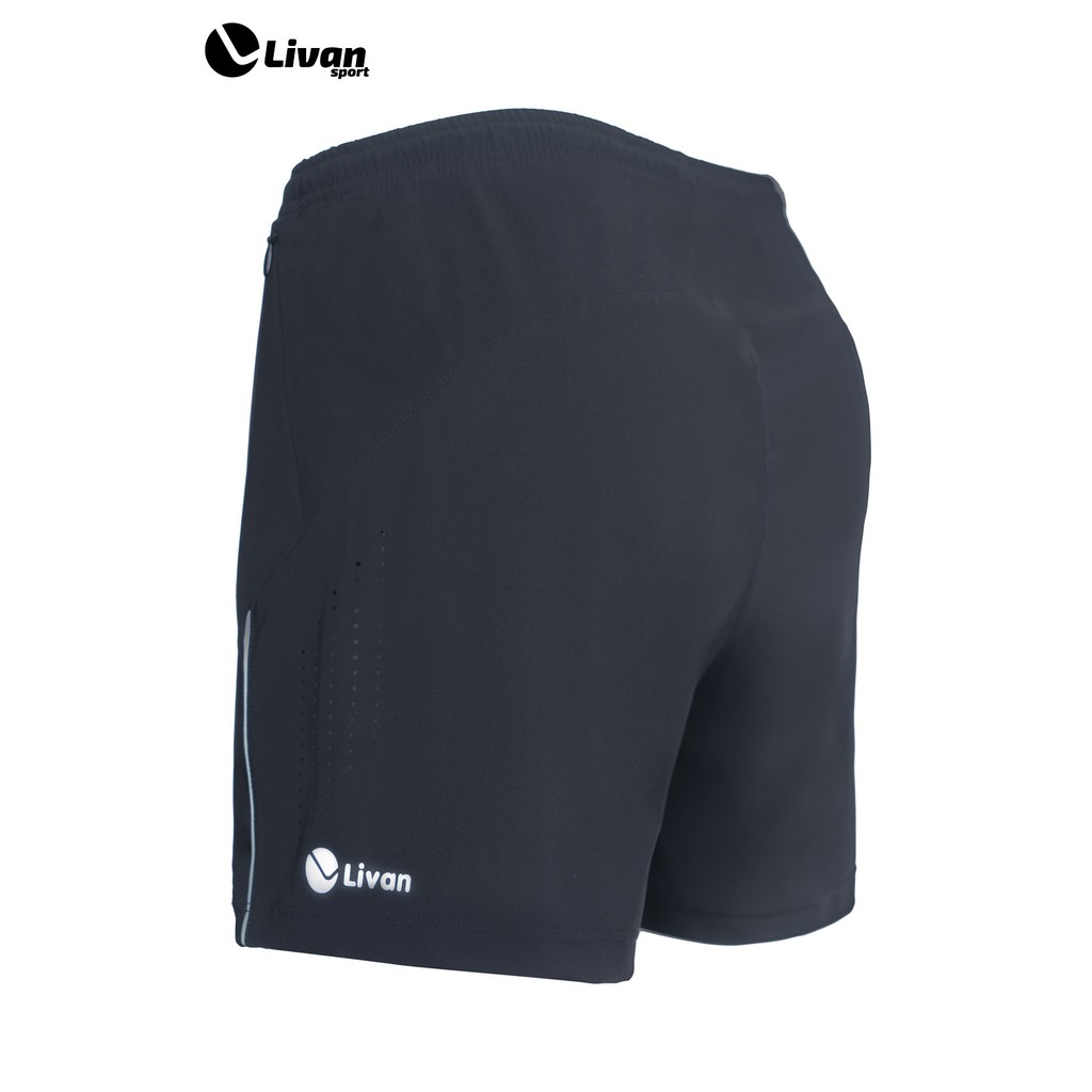 Quần Short Thể Thao Nữ Livan Sport Phối Viền Thoáng Khí Cao Cấp