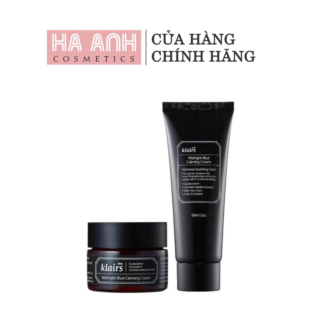 Kem dưỡng Midnight Blue Calming Cream Klairs 30ml/60ml