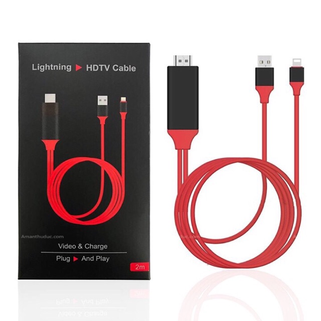 Cáp hdmi chuyển tín hiệu từ iphone5,6,7,8x,xsmax,11 ra tivi cổng hdm_LanNgoc