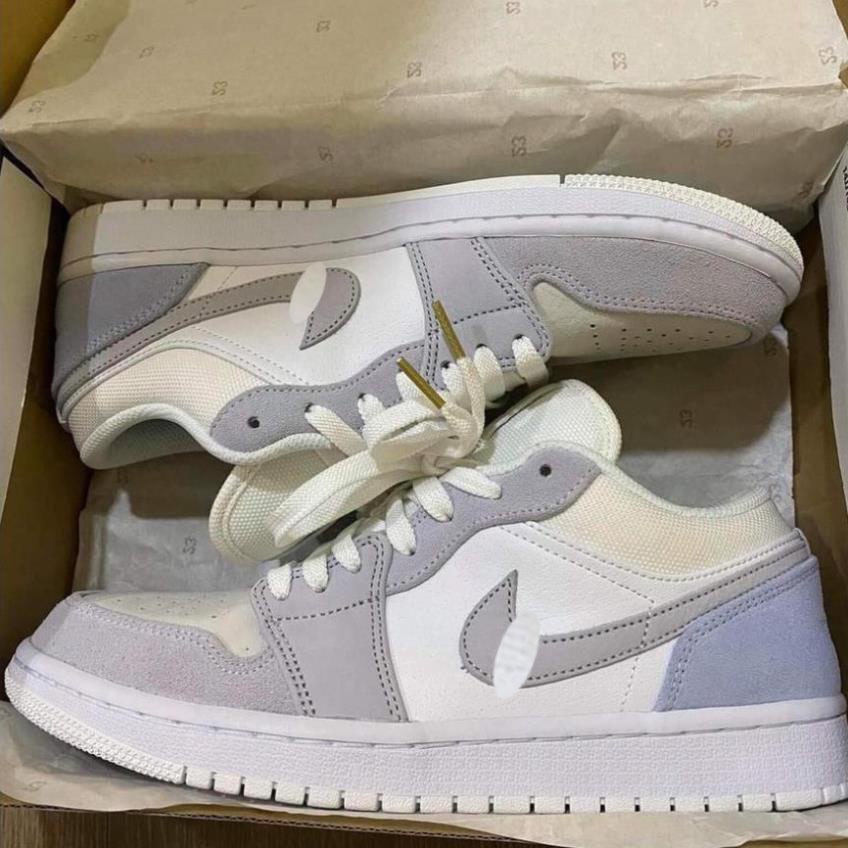 🎀 SIÊU HÓT 🎀 Giày Sneaker Jordan Paris xám cổ thấp nam nữ cao cấp full box + bill