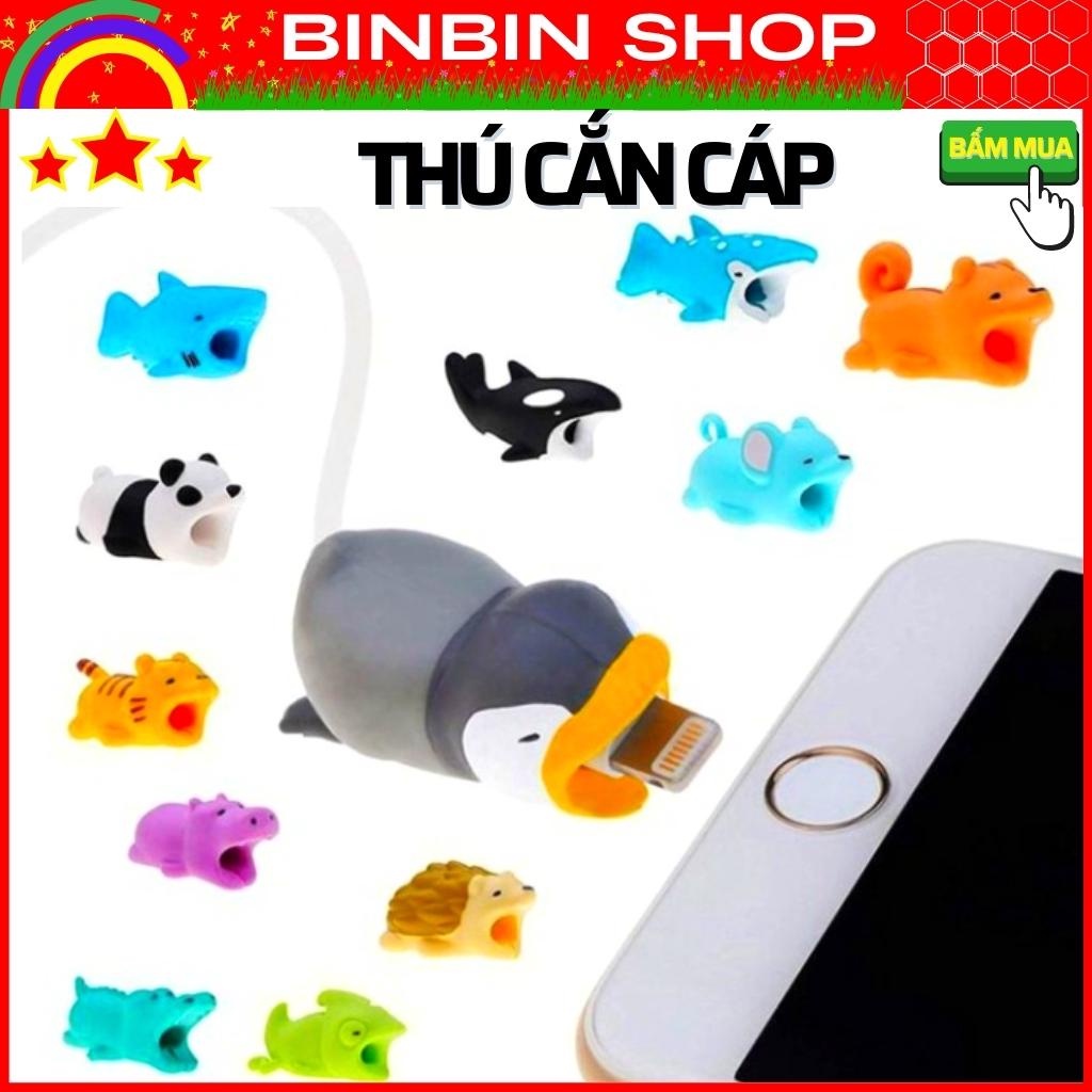 Thú Bảo Vệ Đầu Cáp Sạc, Nút Dây Tai Nghe Hình Thú Hàng Chuẩn Đẹp Nhiều Mẫu Giao Ngẫu Nhiên